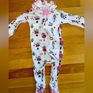 Sal and Pimenta Nutcracker 6 month footy pajamas